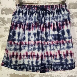 COVE Men's Tie Dye Swim Trunks Shorts Elastic Waist Drawstring Pockets Size M